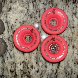 Vtg Rollerbones Team Wheels Only 57mm 101A 3 Pack